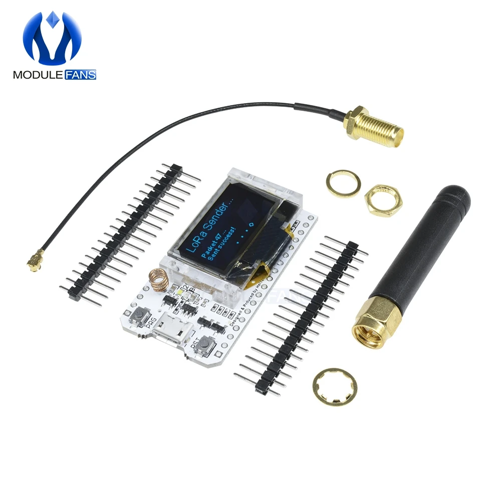 SX1276 ESP32 LoRa 0 96 дюймов синий OLED цифровой дисплей Bluetooth WIFI комплект модуль IOT макетная