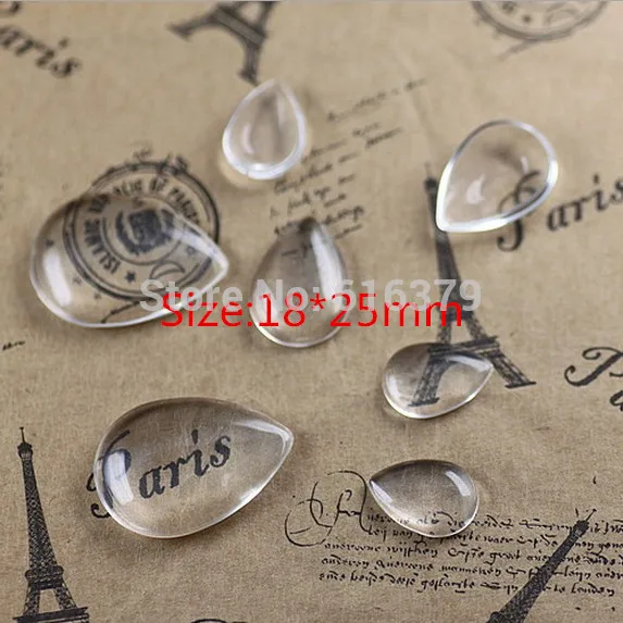 Wholesale DIY Diameter 18*25mm Water Drop Flat Back Clear Glass Cabochon Fit Cameo Settings 30PCS
Wholesale DIY Diameter 18*25mm Water Drop Flat Back Clear Glass Cabochon Fit Cameo Settings 30PCS
