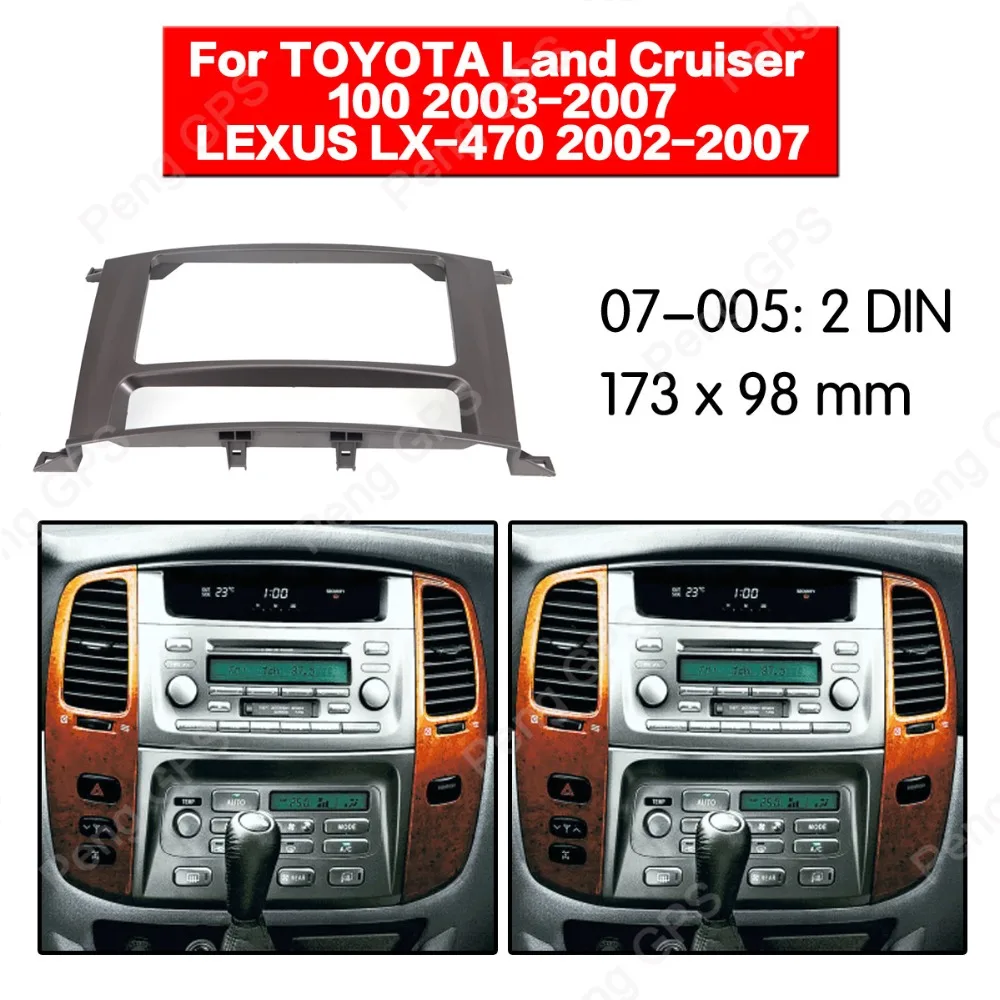 Автомобильный радиоприемник 2 din, фитинг для установки Fascia Для TOYOTA Land Cruiser 100 / LEXUS LX-470 2002-2007, облицовка, облицовка, Facia
Автомобильный радиоприемник 2 din, фитинг для установки Fascia Для TOYOTA Land Cruiser 100 / LEXUS LX-470 2002-2007, облицовка, облицовка, Facia