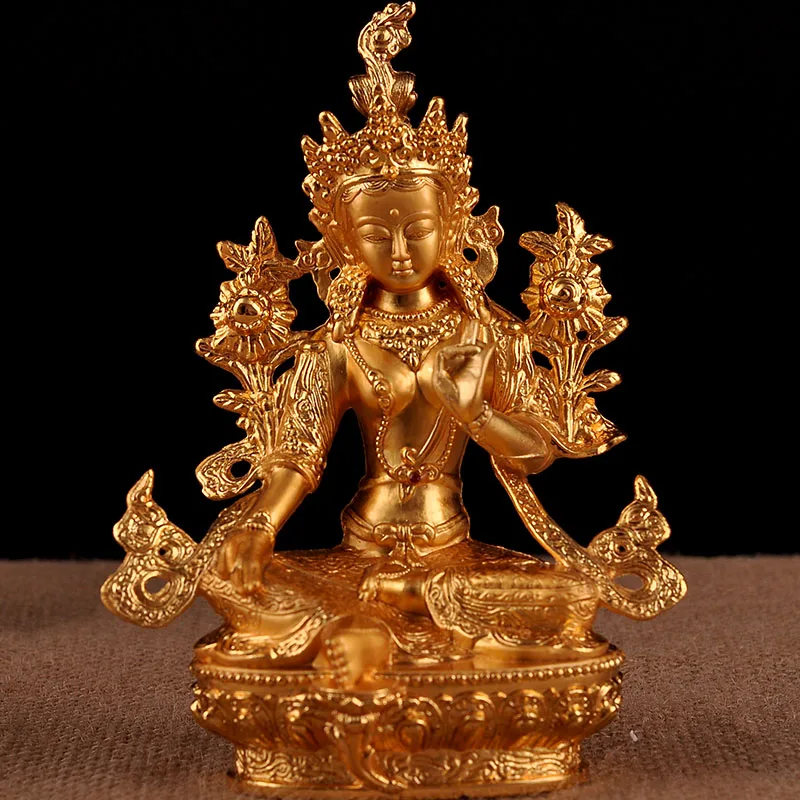 Tibetan Buddhist Supplies High Grade Nepal Craft 6 Inches Gilt Green Tara Figure of Buddha Save Tara Bodhisattva Temple Figurine
Tibetan Buddhist Supplies High Grade Nepal Craft 6 Inches Gilt Green Tara Figure of Buddha Save Tara Bodhisattva Temple Figurine