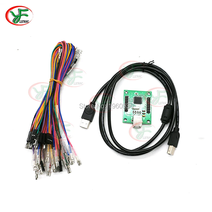 Аркадный джойстик DIY Kit Zero Delay USB энкодер для ПК PS3 Raspberry pi 4 Way 8 + светодиодные кнопки