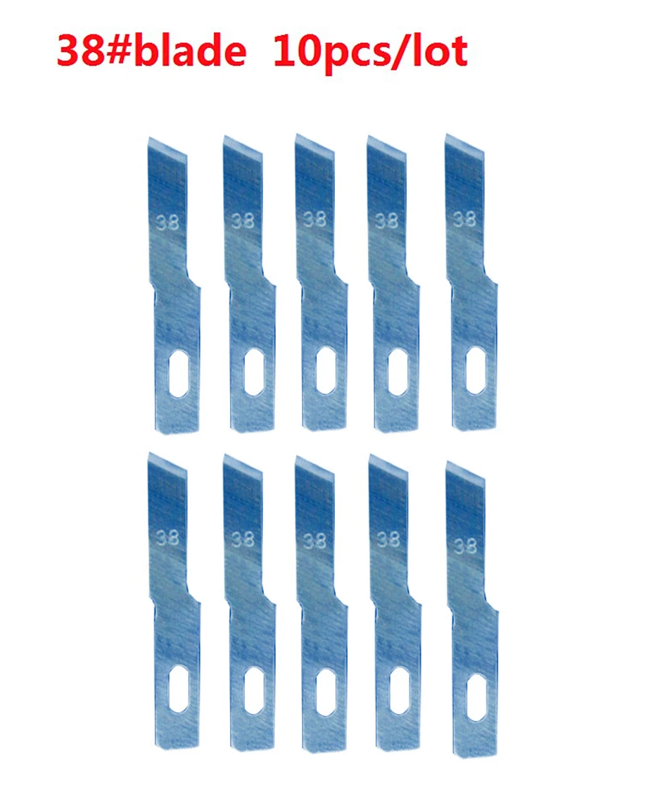 38# 10 pcs Blades Wood Carving Tools for Engraving Craft Sculpture Knife Cutting Tool PCB Repair Deburring Curved Edge Blade
38# 10 pcs Blades Wood Carving Tools for Engraving Craft Sculpture Knife Cutting Tool PCB Repair Deburring Curved Edge Blade