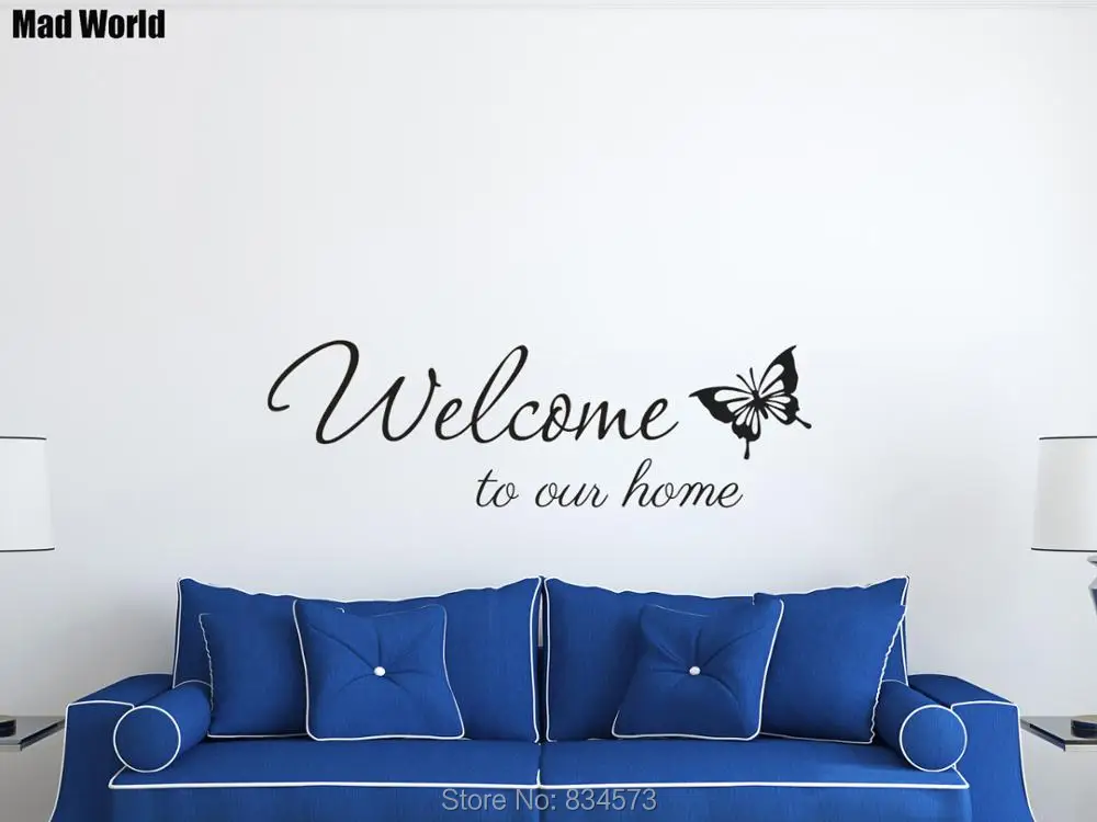 Mad World-Welcome to our home Wall Art Stickers Wall Decal Home DIY Decoration Removable Room Decor Wall Stickers
Mad World-Welcome to our home Wall Art Stickers Wall Decal Home DIY Decoration Removable Room Decor Wall Stickers