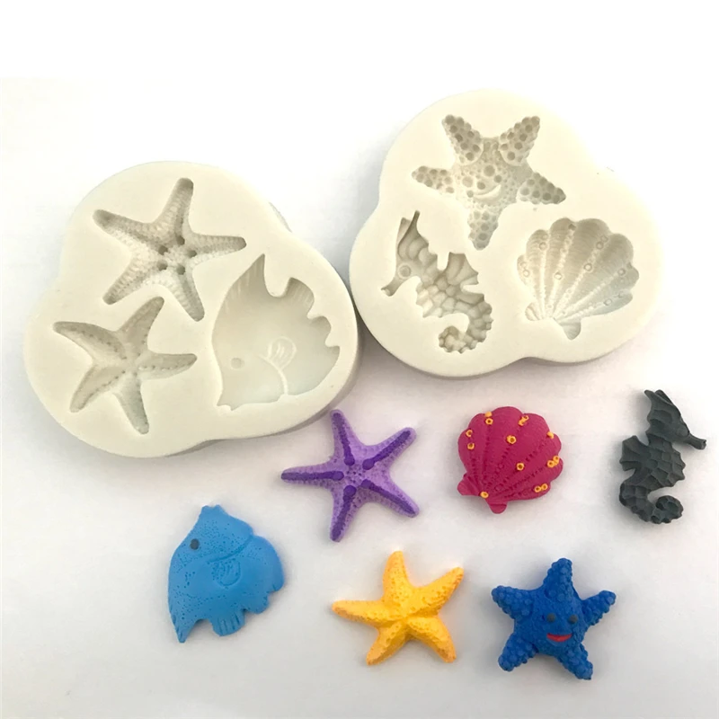 1PC Starfish Shells Shaped Fondant Silicone Mold DIY Cake Baking Tool Cake Decorating Tools Chocolate Biscuits Mold
1PC Starfish Shells Shaped Fondant Silicone Mold DIY Cake Baking Tool Cake Decorating Tools Chocolate Biscuits Mold