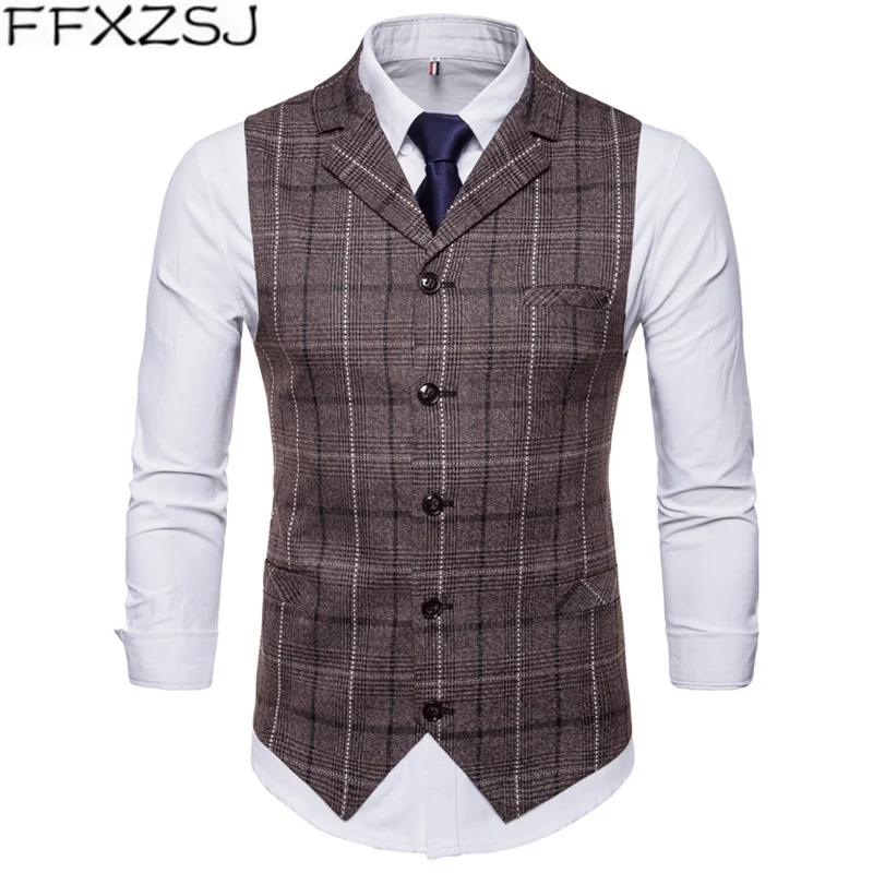 FFXZSJ High Quality Men Suit Vest Slim Single-Breasted Waistcoat Gilet Business Social Blazer Wedding Groom Best Men Plus Size
FFXZSJ High Quality Men Suit Vest Slim Single-Breasted Waistcoat Gilet Business Social Blazer Wedding Groom Best Men Plus Size
