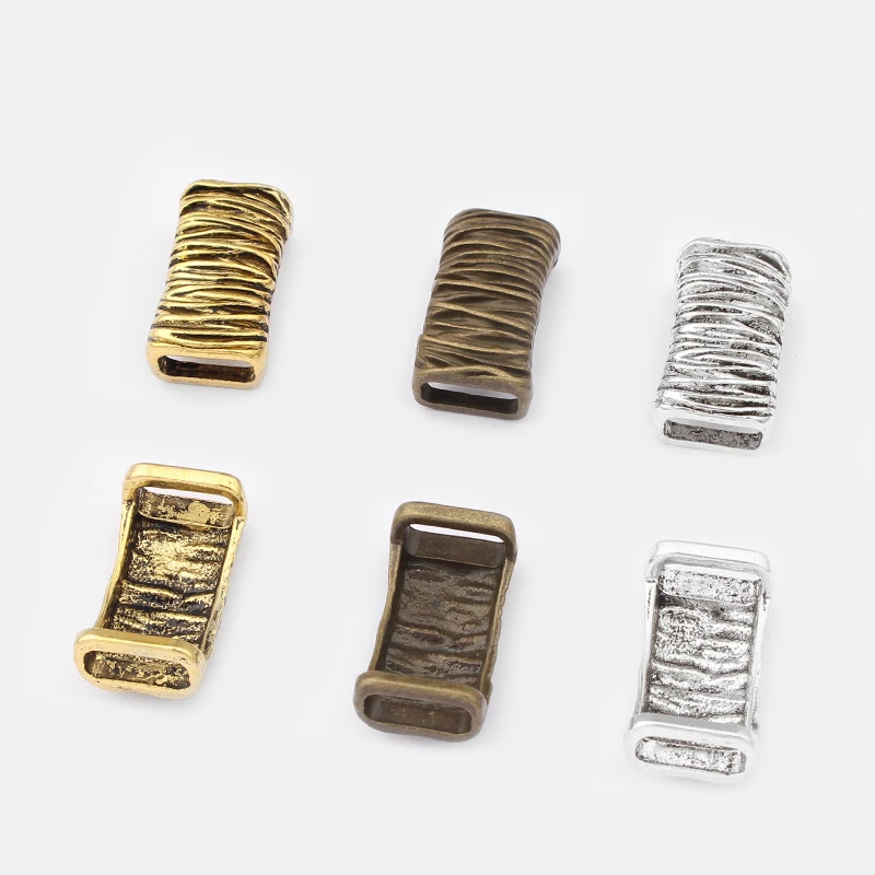 10pcs Fashion Jewelry Tibetan Silver/Gold/Brown Thread Slider Spacers For 10*5mm Leather Bracelets & Bangles Jewelry Making 
10pcs Fashion Jewelry Tibetan Silver/Gold/Brown Thread Slider Spacers For 10*5mm Leather Bracelets & Bangles Jewelry Making
