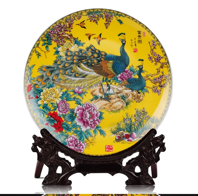 BEST business birthday present - vintage handicraft FENG SHUI GOLDEN wealth honour porcelain plate Decor art
BEST business birthday present - vintage handicraft FENG SHUI GOLDEN wealth honour porcelain plate Decor art