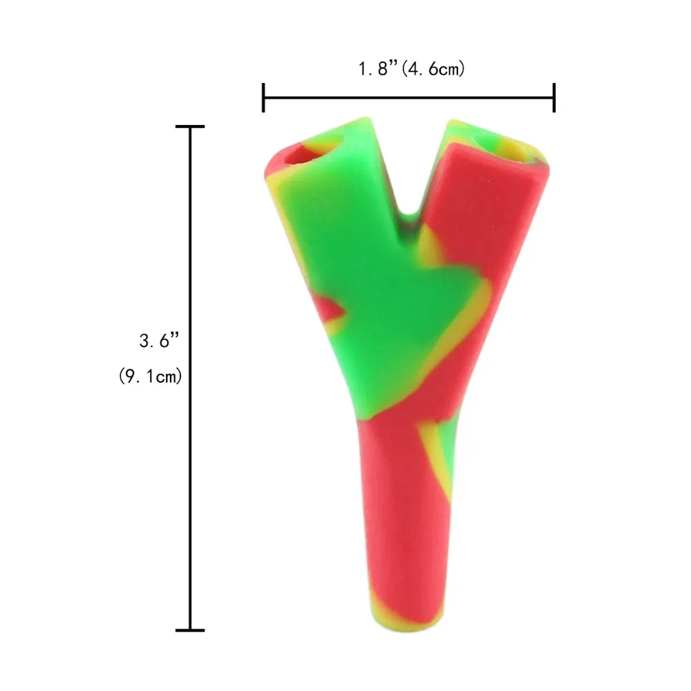 Formax420 New 46*91mm Metal Herb Pipes 2 Smoking Holes 'Y' Shape Tobacco Pipe Colorful Smoking Tools with 2 Metal Cigarettes
Formax420 New 46*91mm Metal Herb Pipes 2 Smoking Holes 'Y' Shape Tobacco Pipe Colorful Smoking Tools with 2 Metal Cigarettes