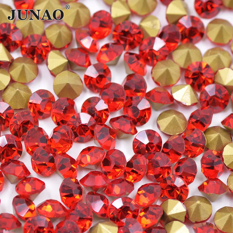 JUNAO SS6 8 10 12 16 20 30 Red Glass Crystals Pointback Rhinestones Round Stones and Crystals Nail Art Glass Strass Beads
JUNAO SS6 8 10 12 16 20 30 Red Glass Crystals Pointback Rhinestones Round Stones and Crystals Nail Art Glass Strass Beads