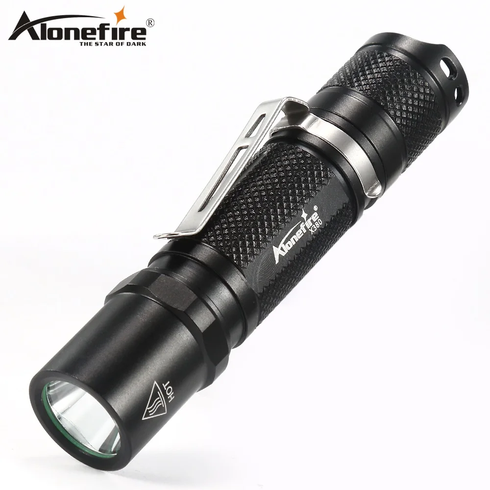AloneFire X380 светодиодный фонарик 14500 Cree XPG2 мощный AA водонепроницаемый фонарь для
