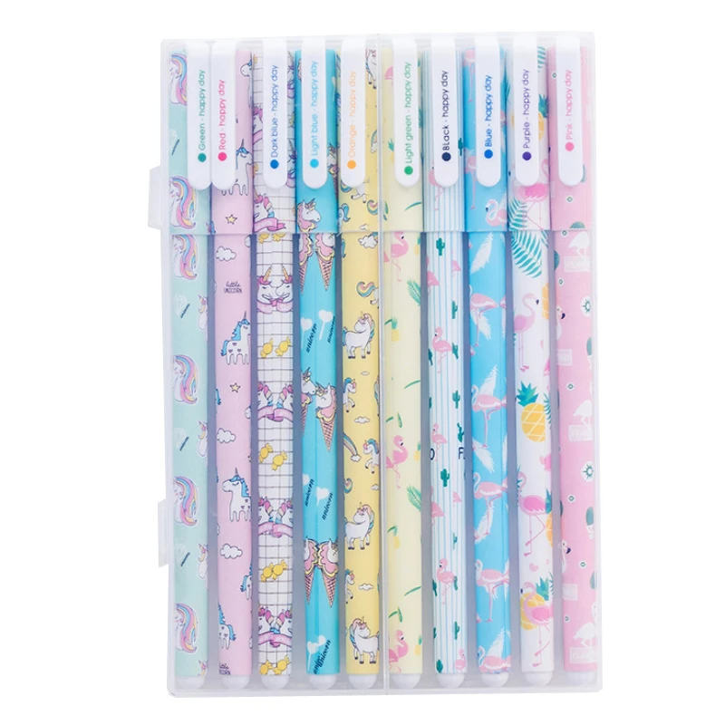 10pcs/lot 0.5mm Cute Novelty cartoon Flamingos Plastic Gel Pen Colored Ink For Kids School Office supplies
10pcs/lot 0.5mm Cute Novelty cartoon Flamingos Plastic Gel Pen Colored Ink For Kids School Office supplies