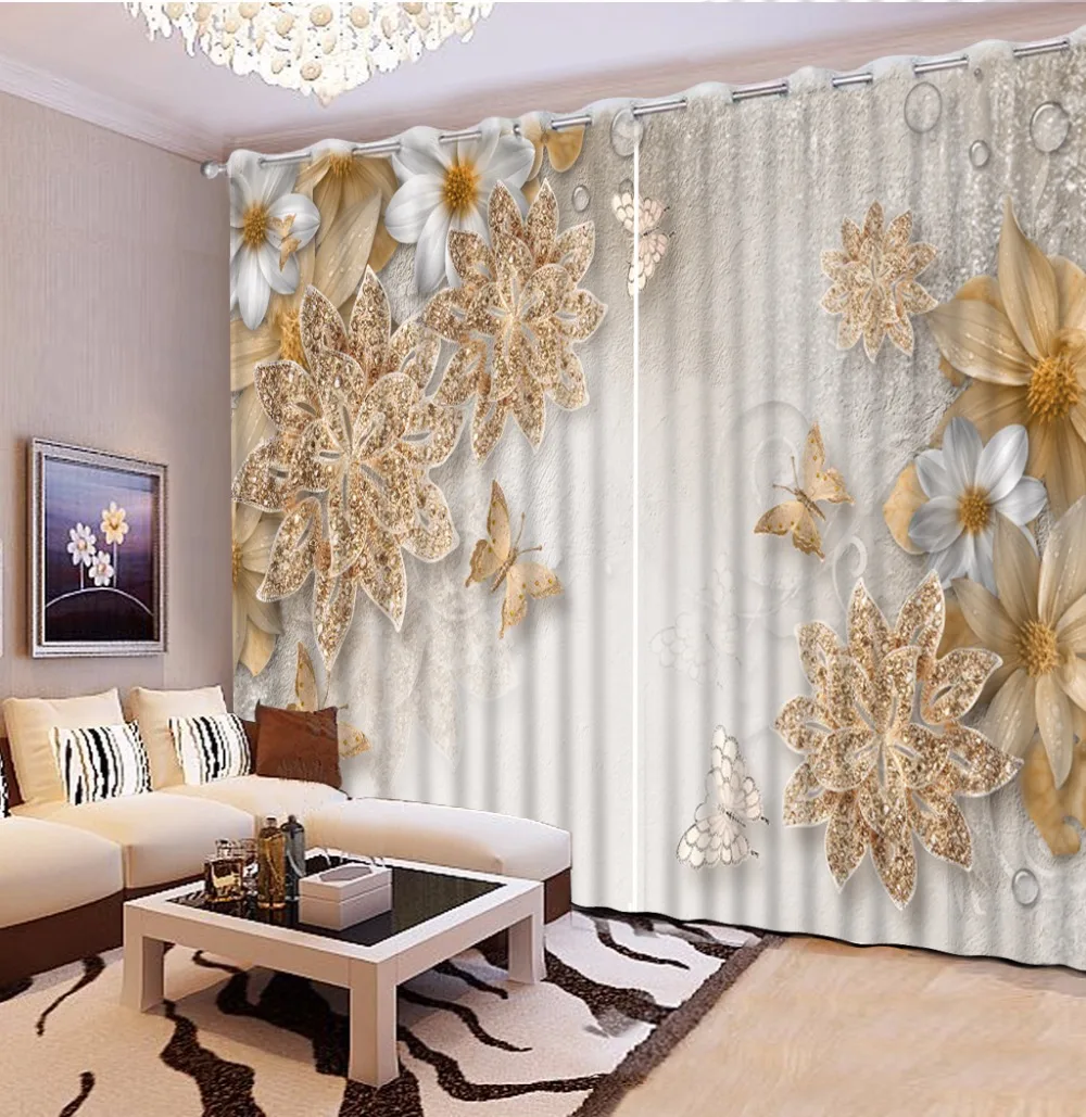 Luxury 3d curtains european style customize for living room Flowers 3d curtains stereoscopic for bedroom Blackout Curtain
Luxury 3d curtains european style customize for living room Flowers 3d curtains stereoscopic for bedroom Blackout Curtain