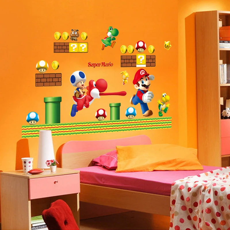Classical Game Super Mario Wall Sticker For Home Decoration Kids Room Mural Art Pvc Poster Cartoon Boys Wall Decal
Classical Game Super Mario Wall Sticker For Home Decoration Kids Room Mural Art Pvc Poster Cartoon Boys Wall Decal