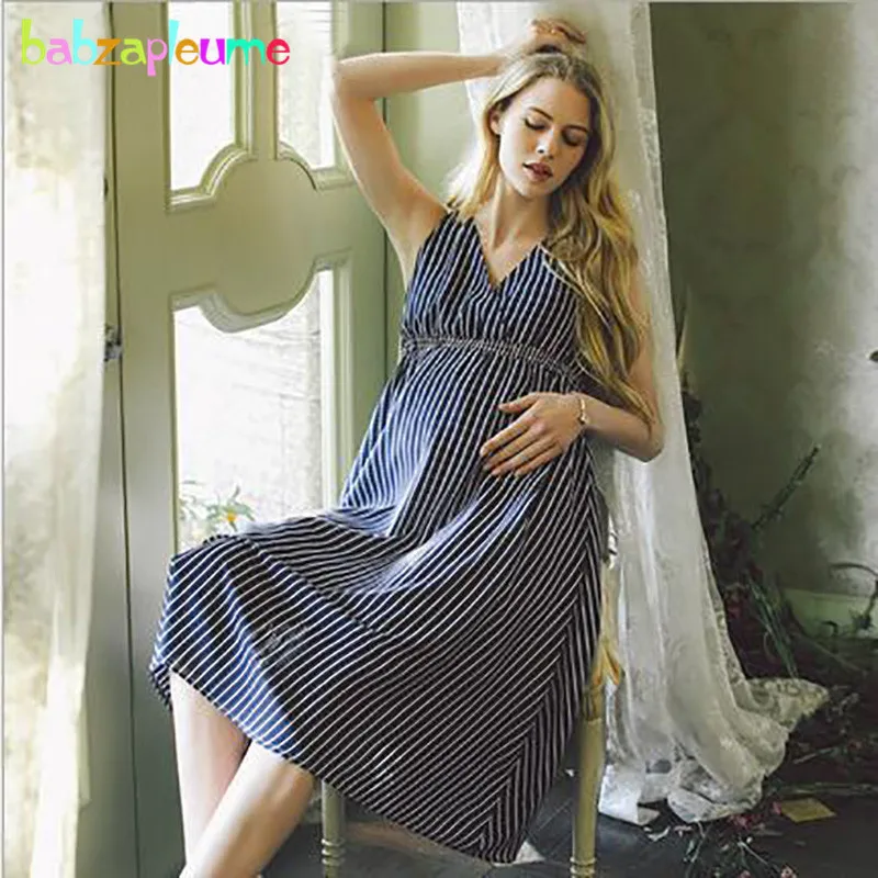 Summer Maternity Sexy Dress Pregnancy Clothes Photography Fashion Stripe Loose Plus Size Pregnant Dresses Women Clothing BC1476
Summer Maternity Sexy Dress Pregnancy Clothes Photography Fashion Stripe Loose Plus Size Pregnant Dresses Women Clothing BC1476