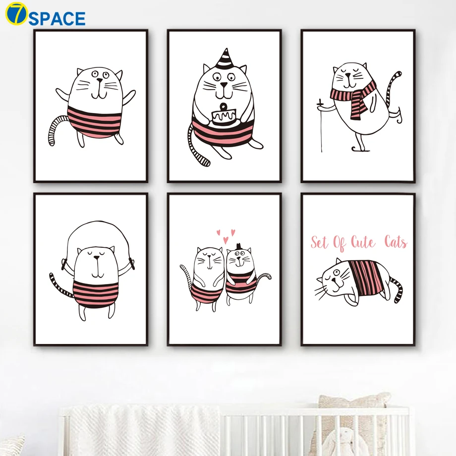 Kawaii Cat Wall Art Canvas Painting Nordic Posters And Prints Minimalism Pictures Wall Paintings Nordic Decoration Home
Kawaii Cat Wall Art Canvas Painting Nordic Posters And Prints Minimalism Pictures Wall Paintings Nordic Decoration Home