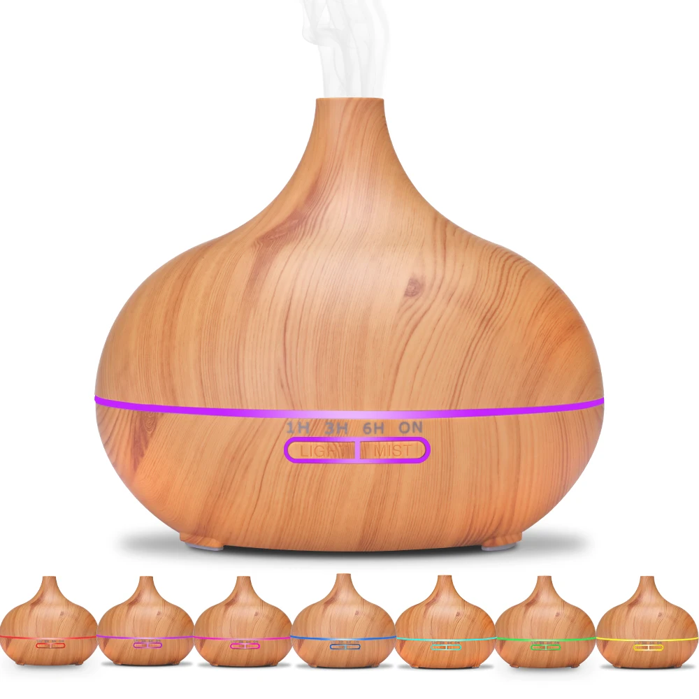 500ML Aromatherapy Oil Diffuser Wood Grain Ultrasonic Essential Electric Air Humidifier With LED 7 Color Lamp For Bedroom Office
500ML Aromatherapy Oil Diffuser Wood Grain Ultrasonic Essential Electric Air Humidifier With LED 7 Color Lamp For Bedroom Office