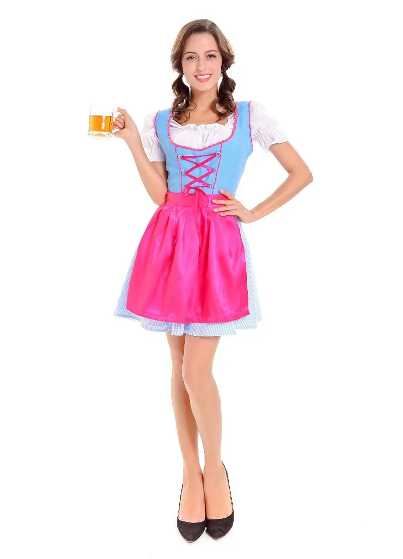 Women's German Dirndl Dress Traditional Bavarian Beer Girl Oktoberfest Costumes for Cosplay Halloween Carnival
Women's German Dirndl Dress Traditional Bavarian Beer Girl Oktoberfest Costumes for Cosplay Halloween Carnival