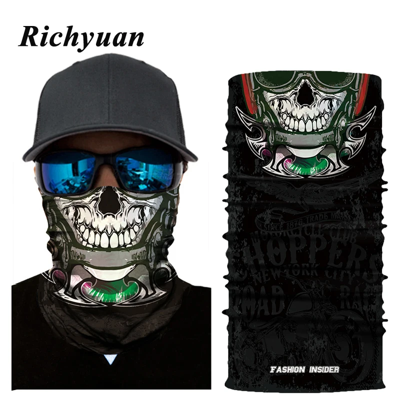 3D Seamless Skull Balaclava Magic Neck Face Mask Motorcycle Racing Ghost Skeleton Helmet Shield Anti-UV Scarf Sun Women Mens ATV
3D Seamless Skull Balaclava Magic Neck Face Mask Motorcycle Racing Ghost Skeleton Helmet Shield Anti-UV Scarf Sun Women Mens ATV