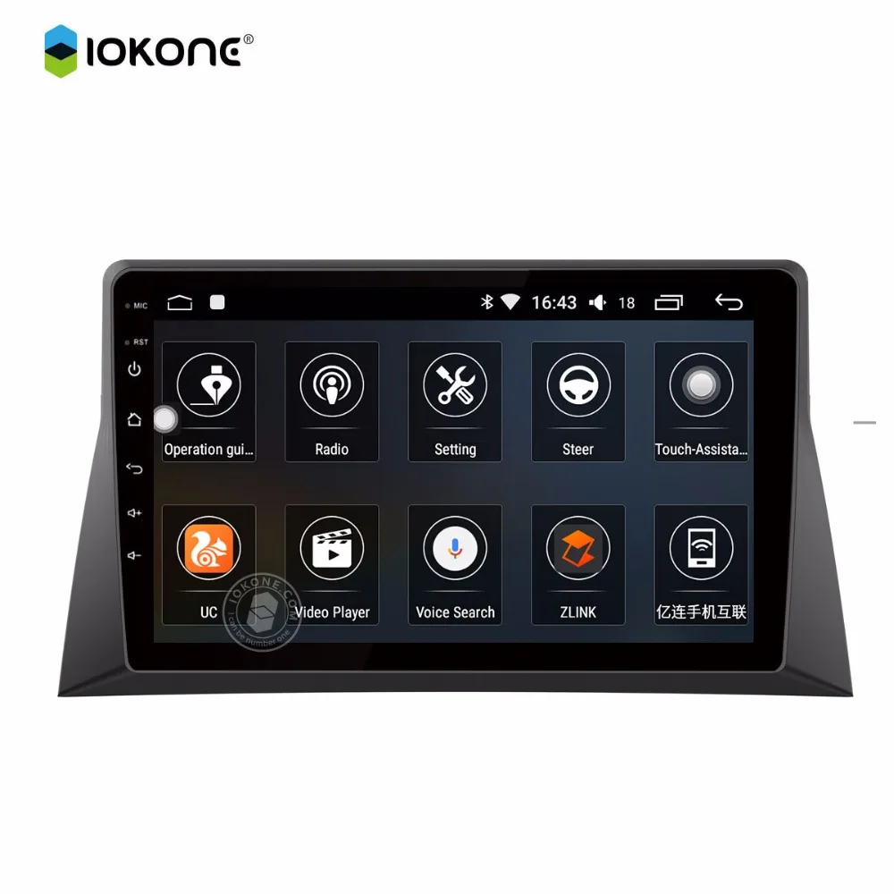 IOKONE автомобильный android 8 0 DVD мультимедийный плеер core стерео 2 din gps Авто Радио экран