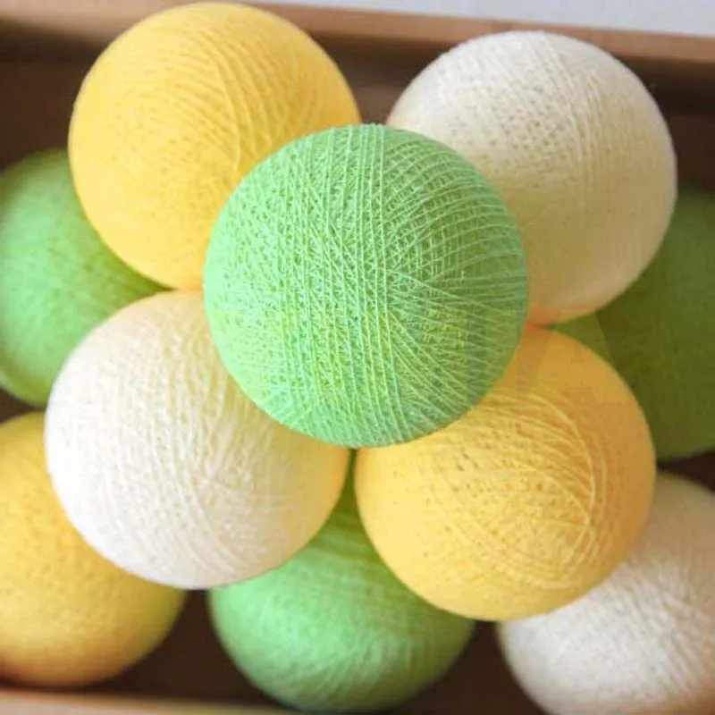 Pastel Green Yellow Cream Handmade Cotton Ball LED String Holiday Christmas Lights for Bedroom Wedding Birthday Gift Patio Party
Pastel Green Yellow Cream Handmade Cotton Ball LED String Holiday Christmas Lights for Bedroom Wedding Birthday Gift Patio Party