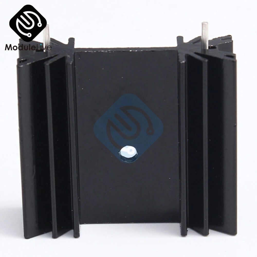 5PCS Triode IC heat sink For TO-220 Aluminum 34*12*30MM Cooling Fin