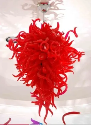 Red Crystal Chandelier Hand Blown Murano Glass Modern LED Chandelier AC 110/120/220/240V
Red Crystal Chandelier Hand Blown Murano Glass Modern LED Chandelier AC 110/120/220/240V