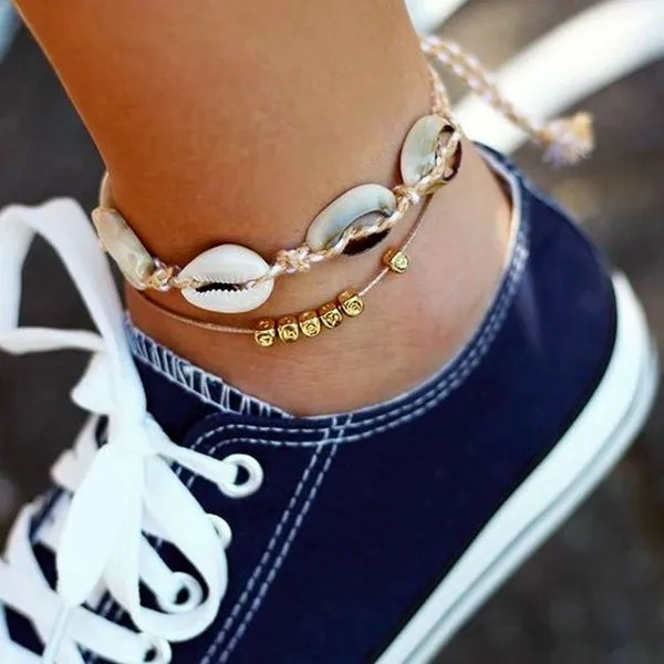 S153 Shell Anklets For Women Shell Foot Jewelry Summer Beach Barefoot Bracelet anklet on leg Ankle strap Bohemian Accessories Z7
S153 Shell Anklets For Women Shell Foot Jewelry Summer Beach Barefoot Bracelet anklet on leg Ankle strap Bohemian Accessories Z7
