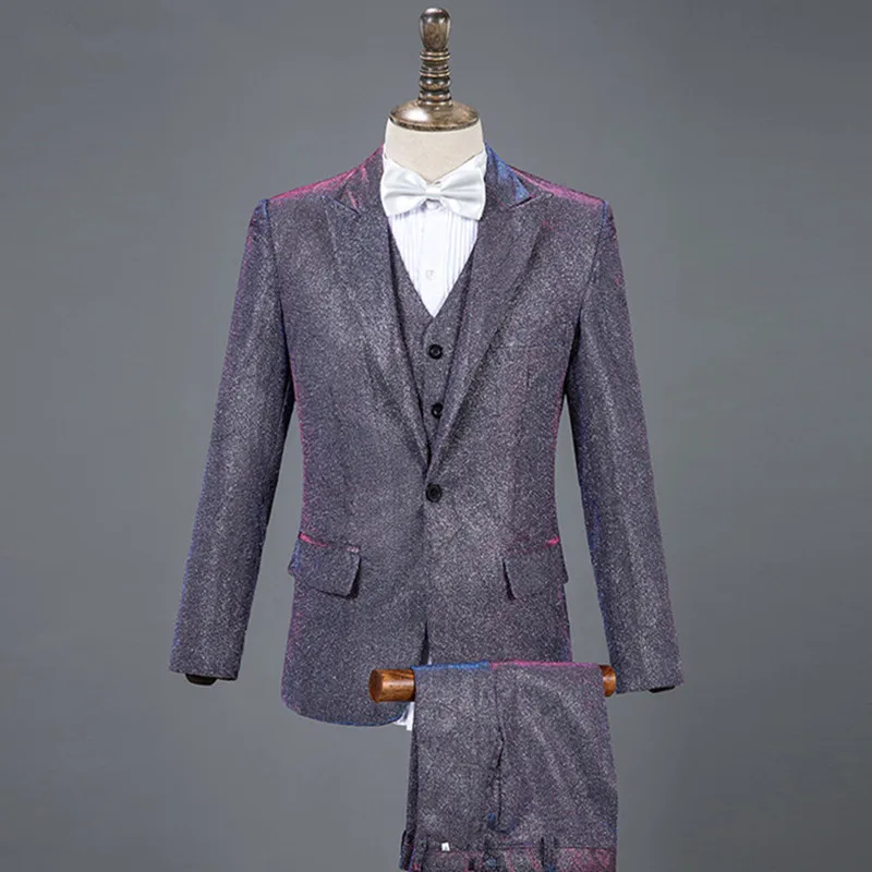 Autumn Men's Suits Purple Gray Blue Tuxedo Pants Evening party Male Singer Chorus Teams Costume Host Performance Stage Outfits
Autumn Men's Suits Purple Gray Blue Tuxedo Pants Evening party Male Singer Chorus Teams Costume Host Performance Stage Outfits