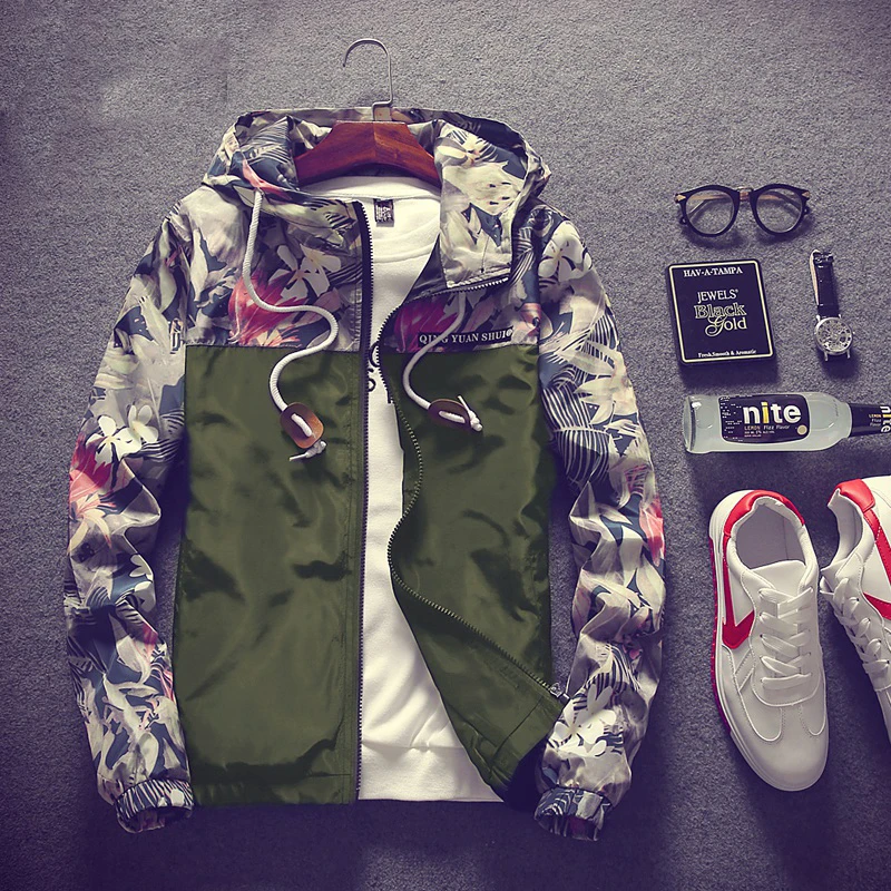 Spring and Autumn Fashion Stitching Ultra-thin Slim Casual Mens Hooded Jacket Waterproof Clothes Men Windbreaker Coat Outwear 
Spring and Autumn Fashion Stitching Ultra-thin Slim Casual Mens Hooded Jacket Waterproof Clothes Men Windbreaker Coat Outwear