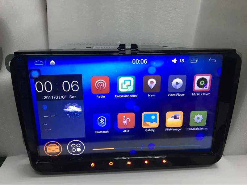Автомобильный радиоприемник с навигацией 9 дюймовый экран Android 7 1 система GPS