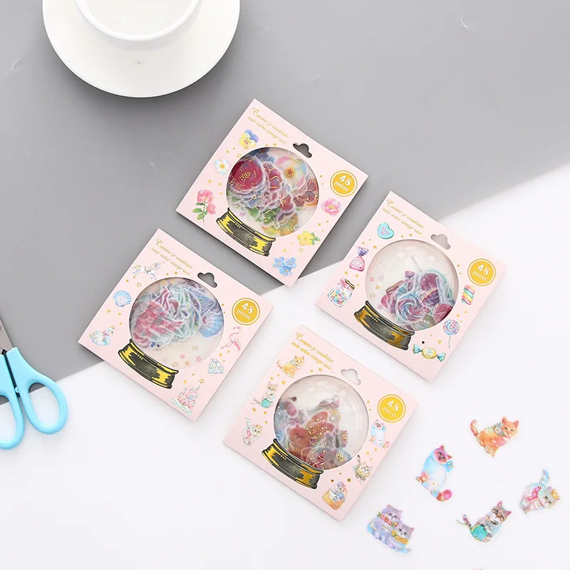 48 pcs/lot Kawaii Cat Decorative Scrapbooking Stickers Journal DIY Cute Flower Hand Made Sticker Japanese Stationery
48 pcs/lot Kawaii Cat Decorative Scrapbooking Stickers Journal DIY Cute Flower Hand Made Sticker Japanese Stationery