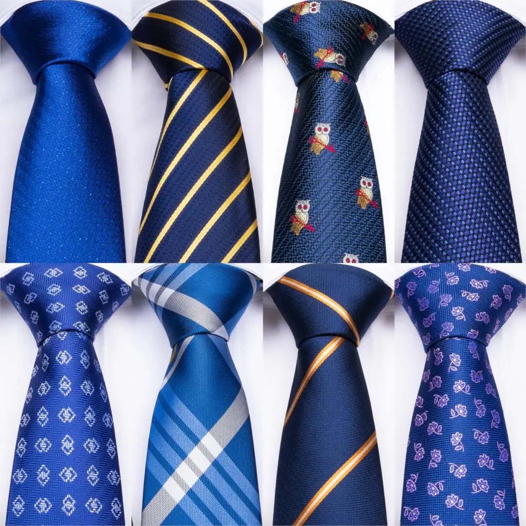 DiBanGu Blue Striped Silk Mens Wedding Ties With Hanky Cufflinks Set Jacquare Woven Neck Ties Set For Men Necktie Fashion
DiBanGu Blue Striped Silk Mens Wedding Ties With Hanky Cufflinks Set Jacquare Woven Neck Ties Set For Men Necktie Fashion