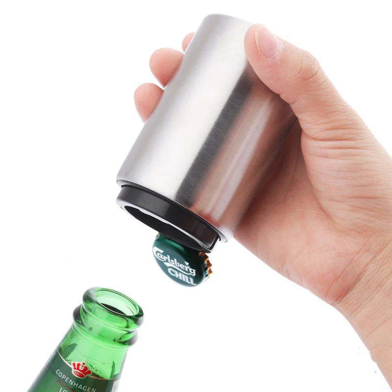 Practical automatic bottle opener Beer beer from stainless steel bottles for wedding party bar supplies Gadgets Kitchen
Practical automatic bottle opener Beer beer from stainless steel bottles for wedding party bar supplies Gadgets Kitchen