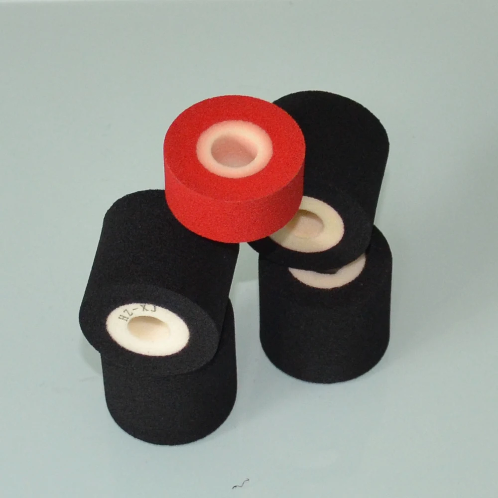 Black Diameter 36mm Height 40mm packing machine ink roller manufacturers for continuous band sealer
Black Diameter 36mm Height 40mm packing machine ink roller manufacturers for continuous band sealer