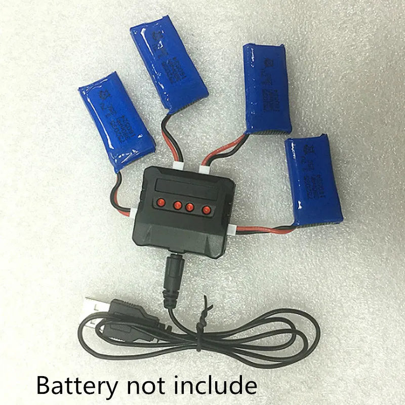 1 charge 4 Charger 3.7V lithium battery balance charger 1S H107D small four-axis | Электроника