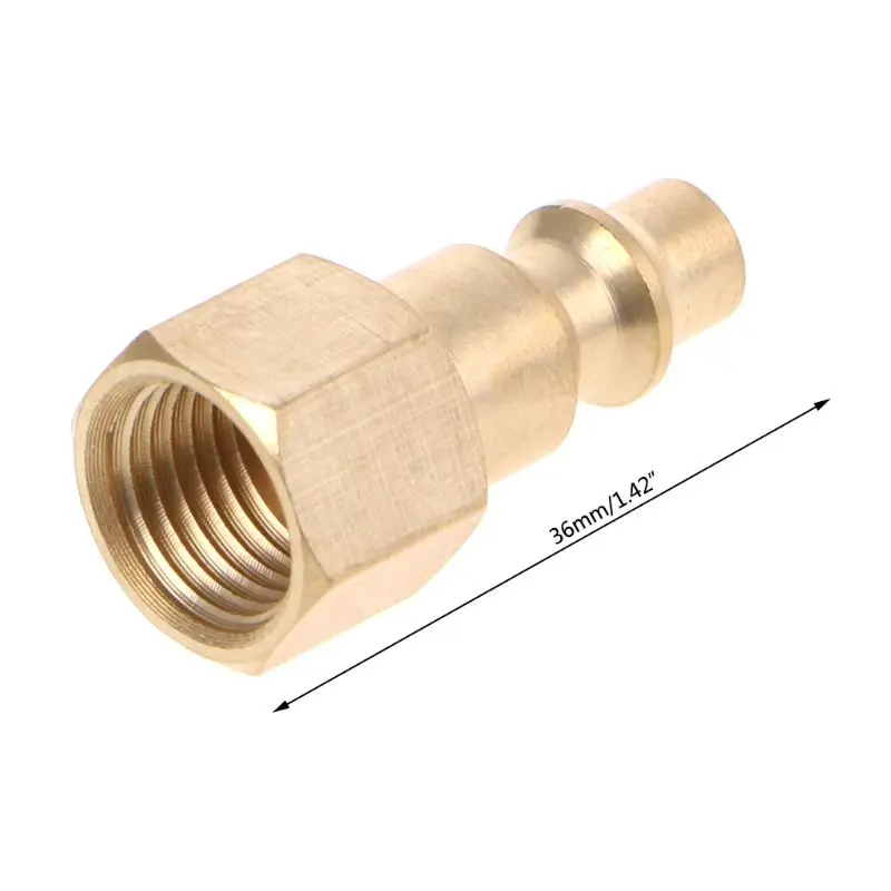 Solid Brass 1/4" NPT Quick Connector Air Hose Fittings Air Compressor Coupler Plug
Solid Brass 1/4" NPT Quick Connector Air Hose Fittings Air Compressor Coupler Plug