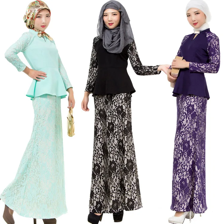 M-L 3 Colors Girl Lace Long Dresses Muslim Women Worship Clothes Malaysia Clothing Suits Islamic Turkish Lady Abayas Clothing
M-L 3 Colors Girl Lace Long Dresses Muslim Women Worship Clothes Malaysia Clothing Suits Islamic Turkish Lady Abayas Clothing