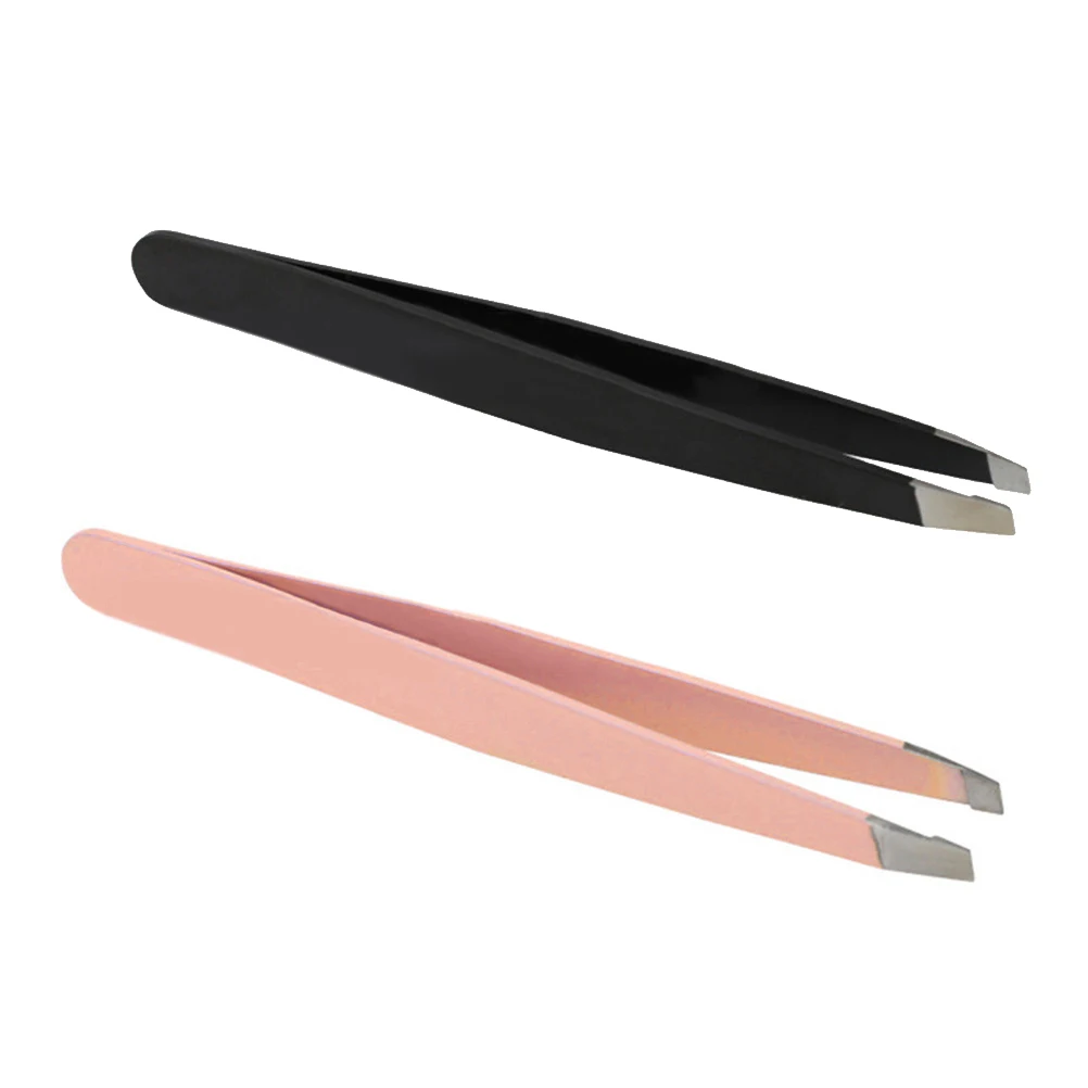 2pcs Black Pink Eyebrow Tweezers Face Hair Remover Eyebrow Trimmer Eyelashes Extension Clip Makeup Beauty Tools for Women
2pcs Black Pink Eyebrow Tweezers Face Hair Remover Eyebrow Trimmer Eyelashes Extension Clip Makeup Beauty Tools for Women