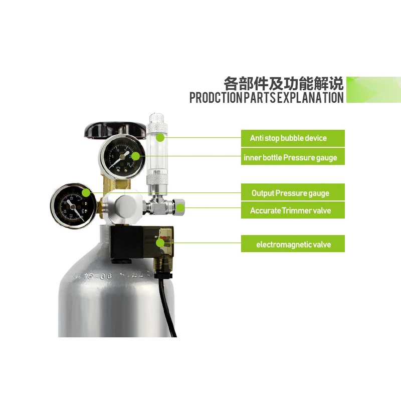 Carbon dioxide large double gauge co2 with voltage regulator pressure valve water grass aquarium electromagnetic pressure w21.8
Carbon dioxide large double gauge co2 with voltage regulator pressure valve water grass aquarium electromagnetic pressure w21.8