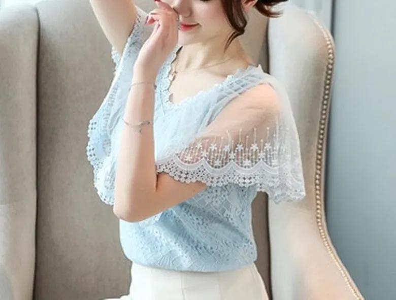new Korean version of women's clothes super fairy sweet lace shirt lady chiffon shirt jacket short sleeve trendy girl
new Korean version of women's clothes super fairy sweet lace shirt lady chiffon shirt jacket short sleeve trendy girl
