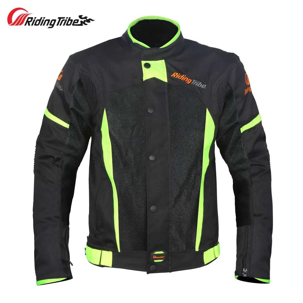 

Riding Tribe Motorcycle Jacket Summer Mesh Breathable Windproof Motocross Off-Road Racing Armor with 5 Protective Gears JK-37