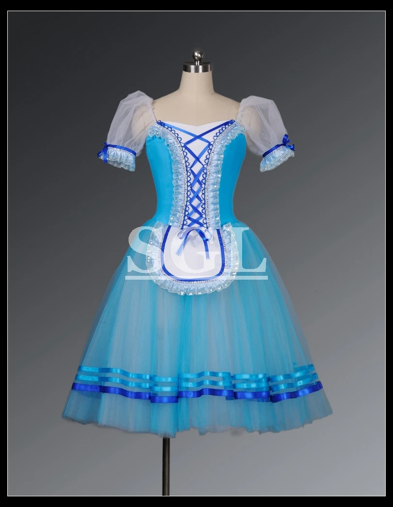Free Shipping Blue Color Romantic Ballet Long Tutu Giselle Dress For Ballet Performance And Competition Stage Wear AT1073
Free Shipping Blue Color Romantic Ballet Long Tutu Giselle Dress For Ballet Performance And Competition Stage Wear AT1073
