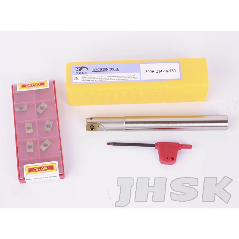 BAP300R-C14-14-130 Indexable milling cutter CNC TOOL With 10 pcs APMT1135PDER BP010
BAP300R-C14-14-130 Indexable milling cutter CNC TOOL With 10 pcs APMT1135PDER BP010