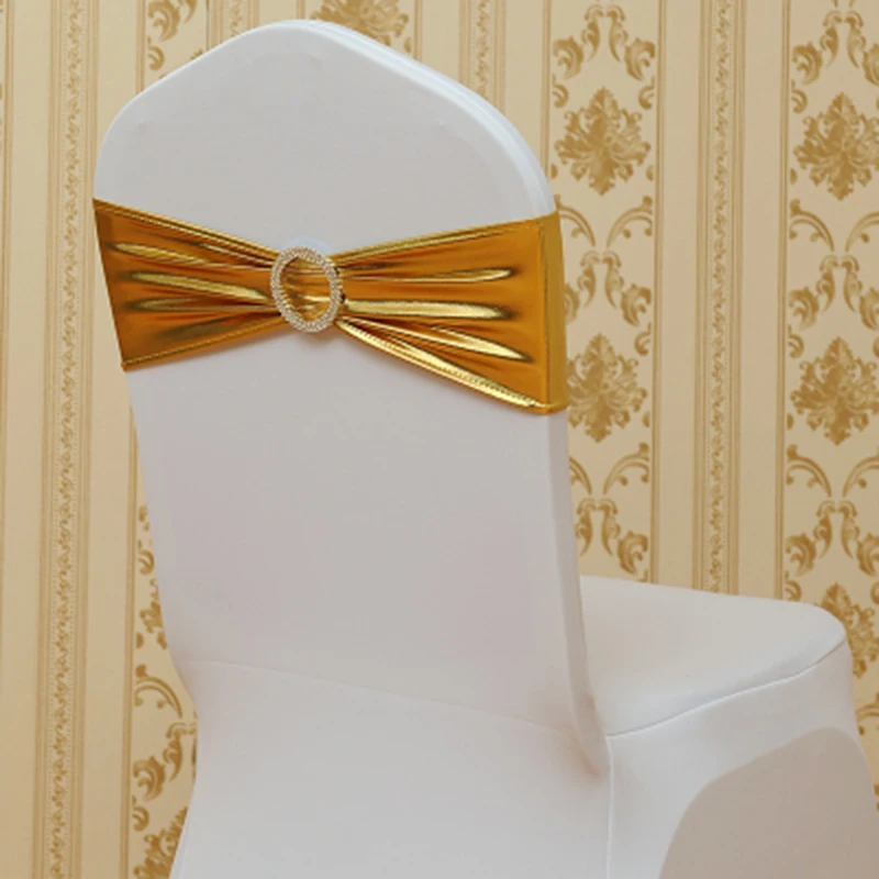 Elastic Spandex Chair Bow Sash Stretch Gold Silver Chair Sash Band For Banquet Hotel Wedding Chair Decoration 9 Colors
Elastic Spandex Chair Bow Sash Stretch Gold Silver Chair Sash Band For Banquet Hotel Wedding Chair Decoration 9 Colors