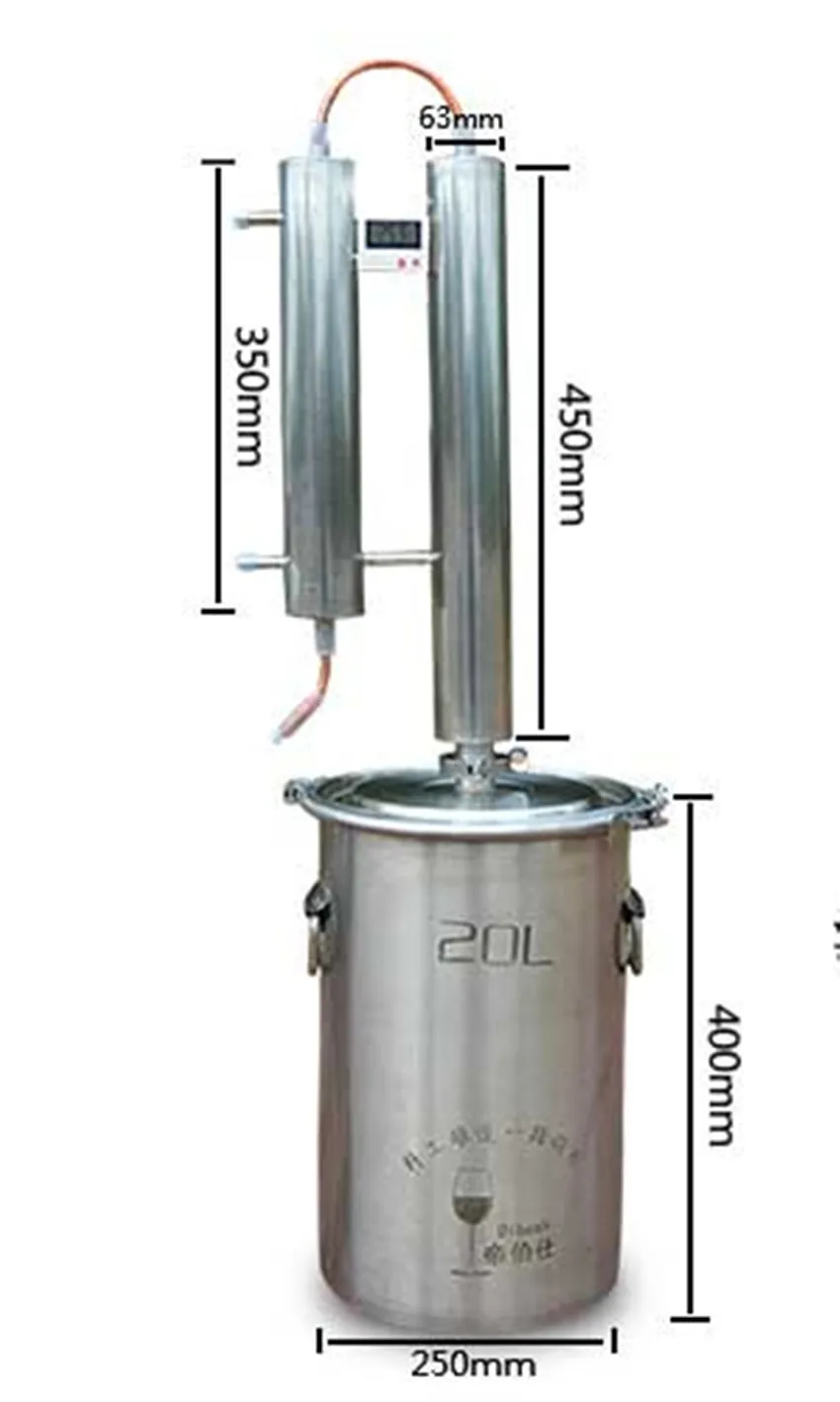New 20 L Wine Alcohol Ethanol Distiller Guzzle Moonshine Still Home Brewing Kit high quality NE
New 20 L Wine Alcohol Ethanol Distiller Guzzle Moonshine Still Home Brewing Kit high quality NE