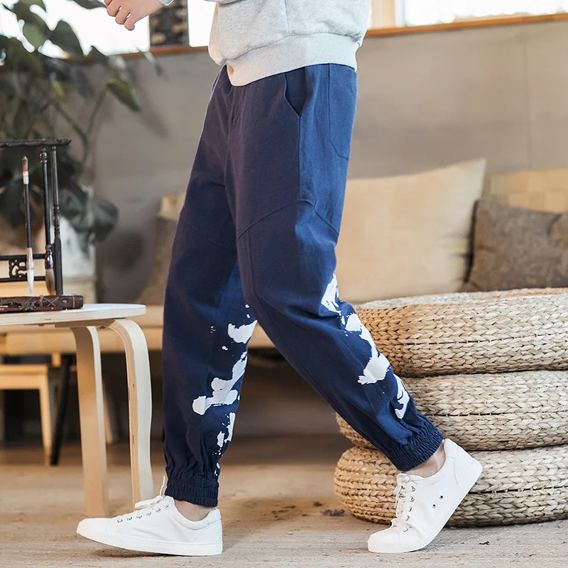 Chinese Style Men's Clothing Linen Retro Large Size Printing Casual Pants Male Youth Loose Bloomers
Chinese Style Men's Clothing Linen Retro Large Size Printing Casual Pants Male Youth Loose Bloomers
