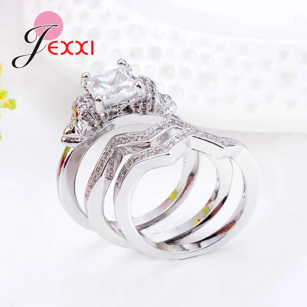 Top quality Austria Crystals wedding Rings for women 925 Sterling Silver Engagement Ring Sets Female Bague Bijoux Gift
Top quality Austria Crystals wedding Rings for women 925 Sterling Silver Engagement Ring Sets Female Bague Bijoux Gift