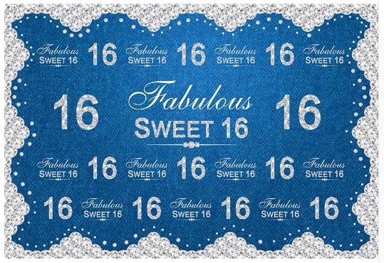 7x5FT Vintage Denim Diamonds Pattern Happy Sweet 16 Birthday Party Custom Photo Background Studio Backdrop Vinyl 220cm x 150cm
7x5FT Vintage Denim Diamonds Pattern Happy Sweet 16 Birthday Party Custom Photo Background Studio Backdrop Vinyl 220cm x 150cm