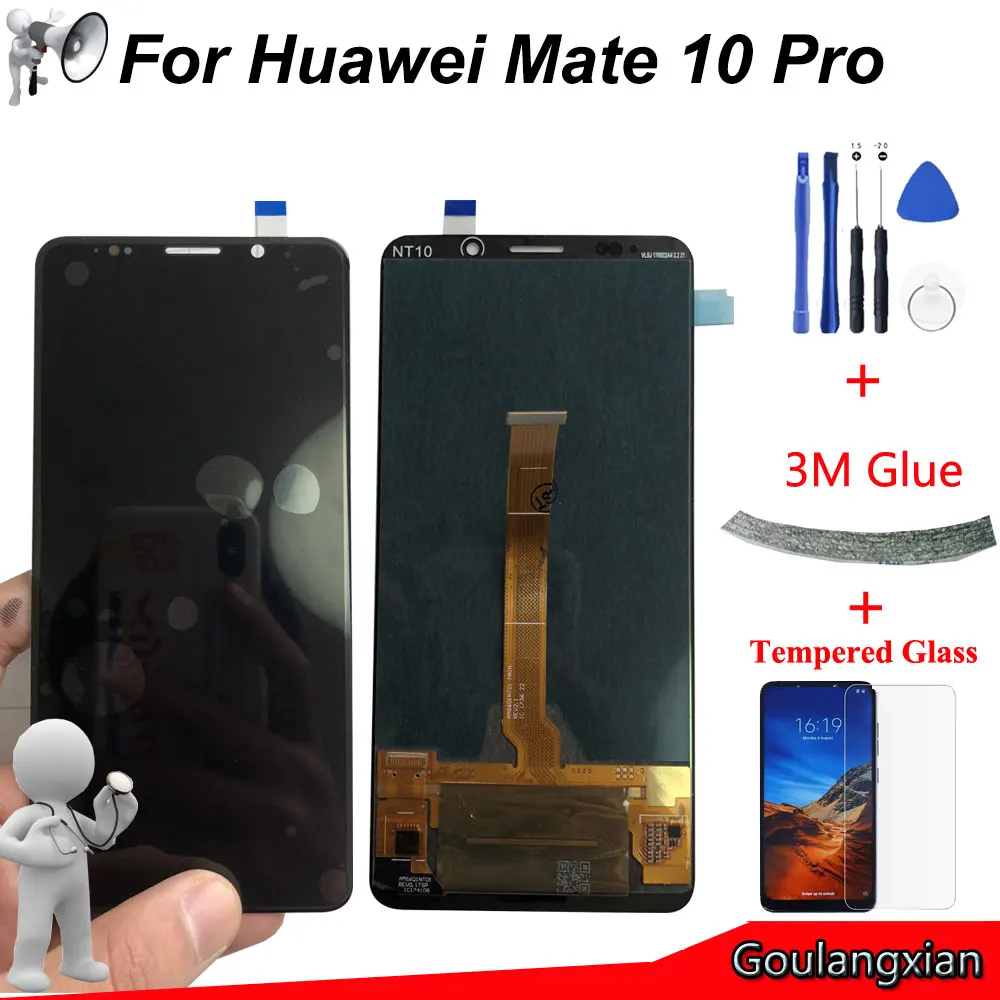 6 0 ''оригинальный AMOLED lcd для huawei mate 10 Pro дисплей кодирующий преобразователь