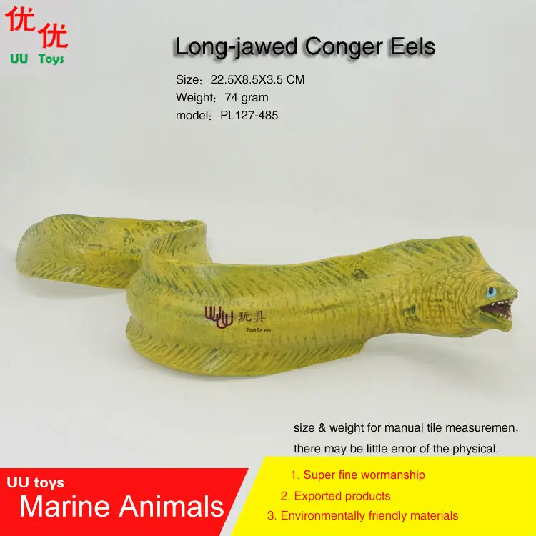 Hot toys Moray Eel (long-jawed conger eel) Simulation model Marine Animals Sea Animal kids gift educational props Action Figures
Hot toys Moray Eel (long-jawed conger eel) Simulation model Marine Animals Sea Animal kids gift educational props Action Figures